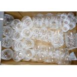 A collection of quality lead crystal items including brandy , whisky, sherry, shot & liqueur glasses
