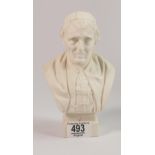 Robinson & Ledbetter parian bust of Cardinal Newman: h.22cm.