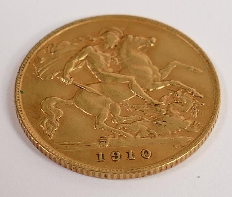 HALF sovereign gold coin Edward VII 1910