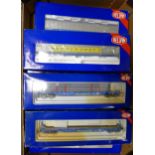 Heljan OO gauge Model Train Wagons including Cargowaggon 5003, 5001, 5005, 5004 x 2, 17005102 &