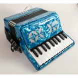 Irin Professional mini piano accordion: with used cloth and whit gloves