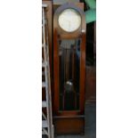 Art Deco Oak Cased Long Case Clock