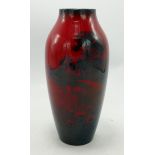 Royal Doulton Flambe Vase: height 16cm internal nip to rim