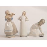 Three Nao Figure of Girls, tallest 21cm(3)