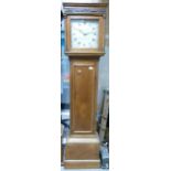 De Mayne Woodbrige Oak Long Cased Clock, height with hood 195cm