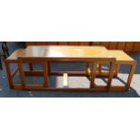 Mid Century Nest of Three Tables, / Coffee table, closed length 111cm