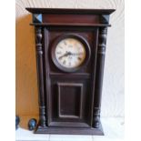 mahogany cased mantle clock