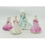 A collection of Coalport Lady Figures(4):