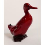 Royal Doulton Flambe Duck: height 16cm