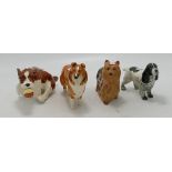 Beswick cocker spaniel: together with small collie, Yorkshire terrier and Caught it 2951 (4)