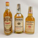 A collection of Vintage Whisky to include Grants, Teachers & Whyte & Mackay(3)