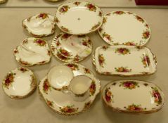 Royal Albert Old Country Roses: to include footed cake stand, two tier cake stand, 2 sandwich trays,