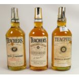 A collection of Vintage Whisky to include Three Bottles of Teachers Highland Cream Whisky(3)