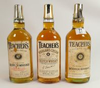 A collection of Vintage Whisky to include Three Bottles of Teachers Highland Cream Whisky(3)