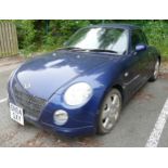 2004 Daihatsu Copen Coupe Convertible car, 659cc DN04SXY: 26060 miles, log book and 2 sets of