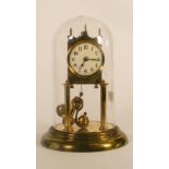 Brass Domed 400 Day Clock, at fault, height of dome on mount 28cm