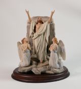 Hand Decorated Malaysian Figure Group The Resurrection: height 26cm