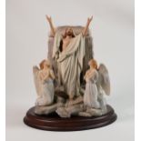 Hand Decorated Malaysian Figure Group The Resurrection: height 26cm