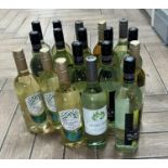 18 bottles of white wine to include Jacobs creek, Mcguigan, Blossom hill