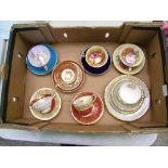 6 Aynsley Cup and Saucer sets together with Aynsley cup, saucer and side plate.