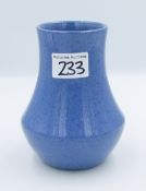 Moorcroft powder blue vase: impressed marks to base, 15cm in height.