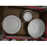 Wedgwood Chippendale patterned Dinner Ware to include, Large Fruit / Salad bowl, 6 Dinner Plates,