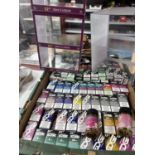 Approx 142 Edge E liquids together with display stand