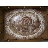 Johnson Brothers His Majesty large turkey/meat plate 51cm in width.