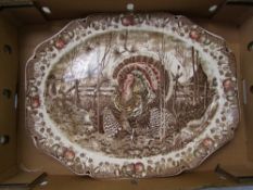 Johnson Brothers His Majesty large turkey/meat plate 51cm in width.