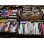 A large collection of hard back books & novels including Jon Greishan, Dan Brown, Bernard