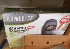 Homedics shiatsu massager in box