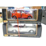 Boxed Maisto 1:18th Scale Model Cars:Mercedes Benz A Class & 280SE(2)