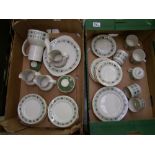 Royal Doulton Dinner ware items in the Tapestry pattern to include Coffee pot, 2 Cake Plates, 17