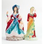 Peggy Davies Studio figures Sarah Siddons & Ellen Terry: From the Illustrious Ladies of the Stage