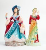 Peggy Davies Studio figures Sarah Siddons & Ellen Terry: From the Illustrious Ladies of the Stage