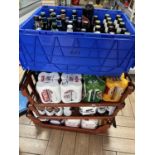 A quantity of beers, ciders, lagers etc 4 trays