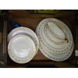 Louis XV Aynsley Tea ware including 6 Salad plates, 6 Dinner plates, 2 Oval platters, gravy boat and