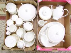 Royal Grafton Cambridge Gold Tea and Dinner ware including lidded tureens, tea cups and saucers,