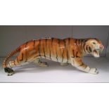 Large Melba Ware stalking tiger figure.