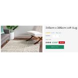 A brand new 'Unique Loom' branded rug: 245cm x 305cm Loft Rug.