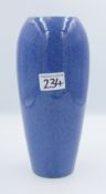 Moorcroft powder blue vase: impressed marks to base, 26cm in height, chip to top rim.