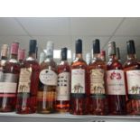 24 bottles of rose wine to include Jabobs creek, blackleaf oxford landings