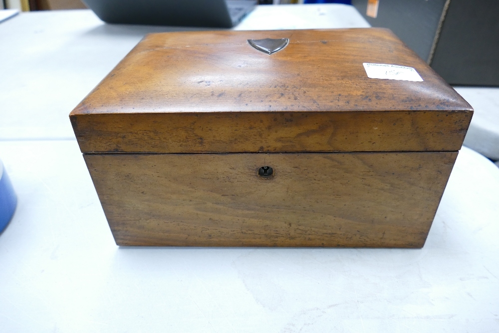 Edwardian Walnut Jewellery Box, length 26.5cm - Image 4 of 4