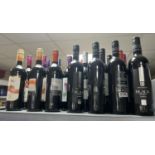 24 bottles of red wine to include Echo falls, McGuigan, Oxford landing