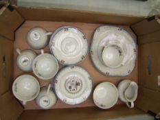Royal Doulton Tea ware items in the Old Colony pattern to include Cake Plate, 6 side plates, 6
