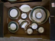 Royal Doulton Tea ware items in the Vanborough pattern to include Cake Plate, 6 side plates, 6
