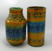 Two Italian 1960's vases by Nuovo Rinascimento: Height of tallest 25cm (2)