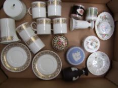 A collection of Wedgwood items to include a 14 piece Marguerite pattern coffee set, Clio pattern