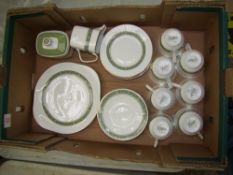 Royal Doulton Tea ware items in the Rondelay pattern to include Cake Plate, 5 side plates, 5