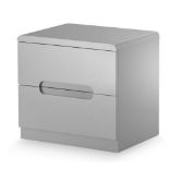 6 x Manhattan 2 Drawer Bedside In a Grey Colour (£79.99 each RRP)